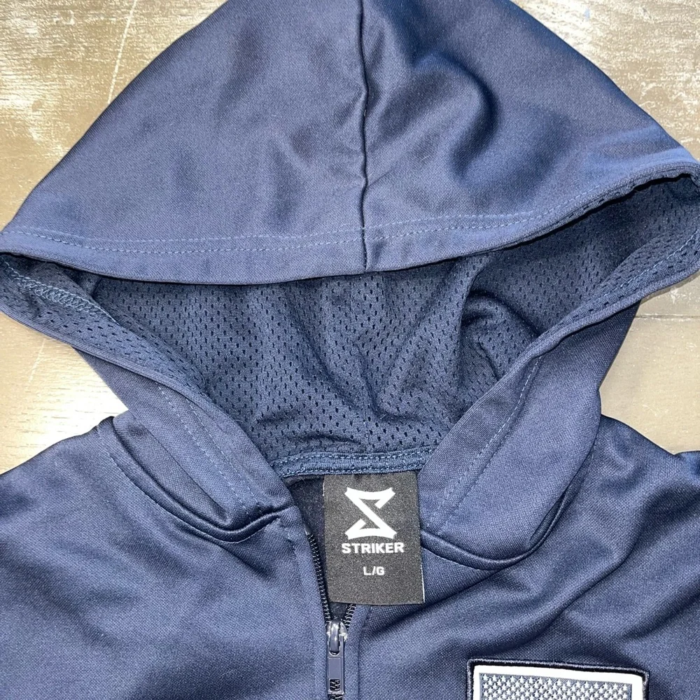 USA Soccer Full Zip Track Jacket Hoodie Kangaroo Pocket EUC Boys Large